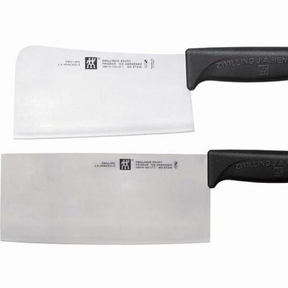 NWT! ZWILLING J.A.Hanckels 7" Chinese Chef's Knife + 6" Meat Cleaver Set - Picture 3 of 3